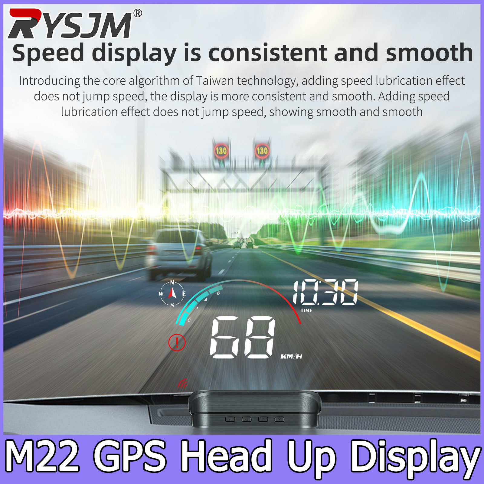 M22 Car GPS HUD Head Up Displa - Anemometer Wind Speed avaliação e preço