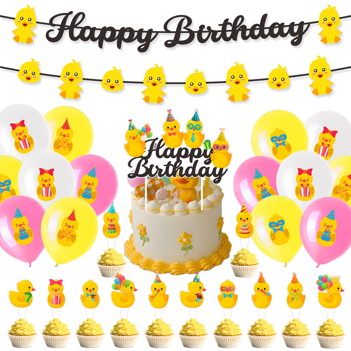 Cute Swim Duck Theme Happy Bir - Science Of Happiness avaliação e preço