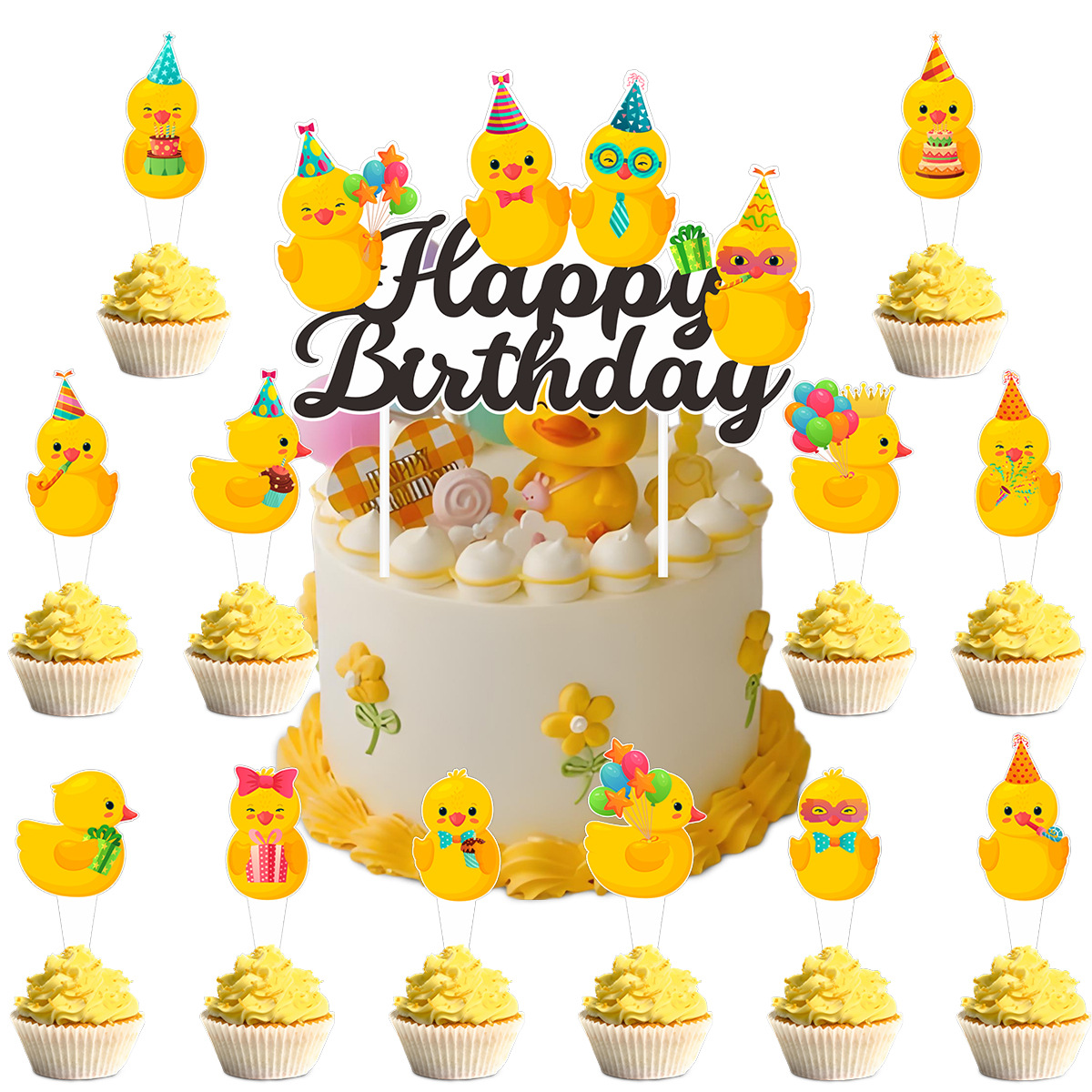 Cute Swim Duck Theme Happy Bir - Science Of Happiness avaliação e preço