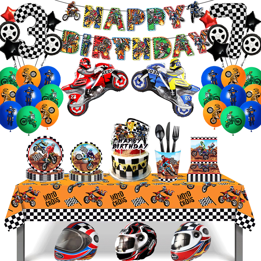 Motorcycle Theme Happy Birthda - Science Of Happiness avaliação e preço