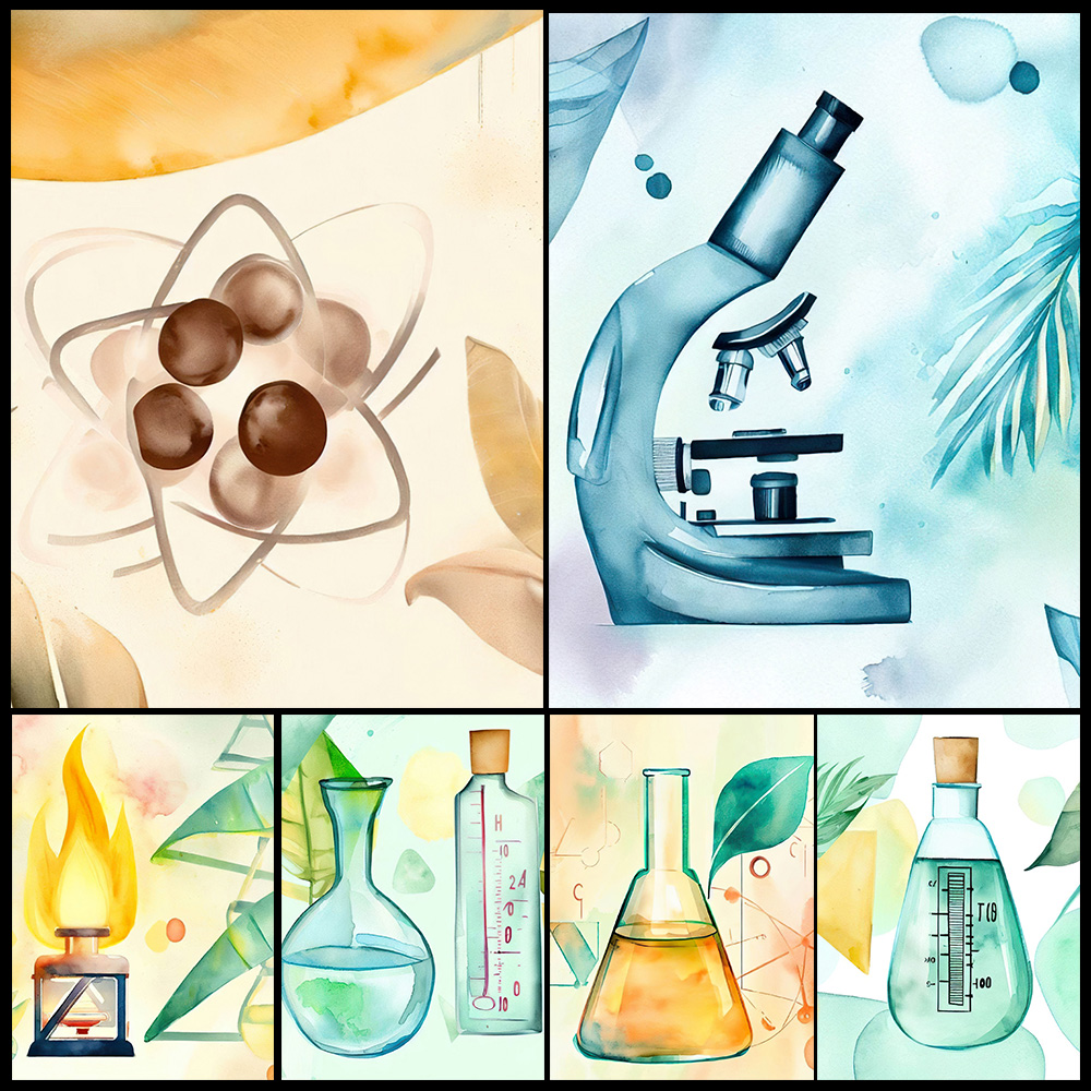 Cartoon Chemistry Science Beak - Science Nursery avaliação e preço