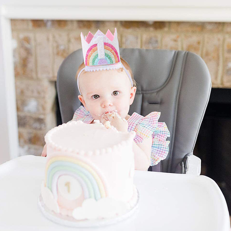 Felt Rainbow Theme Birthday Pa - Science Of Happiness avaliação e preço