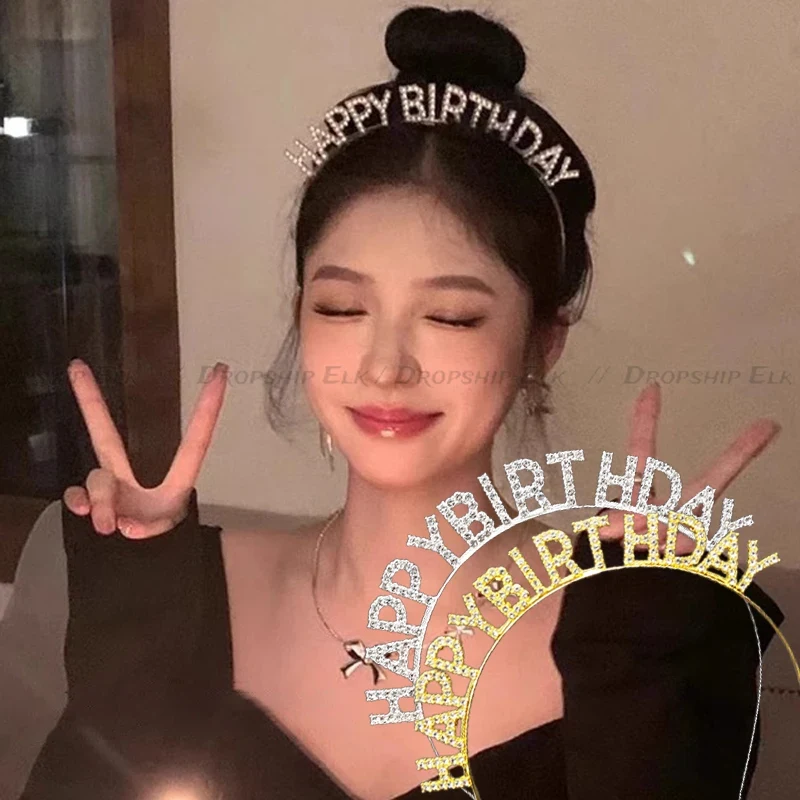 Birthday Rhinestone Crowns Hai - Science Of Happiness avaliação e preço