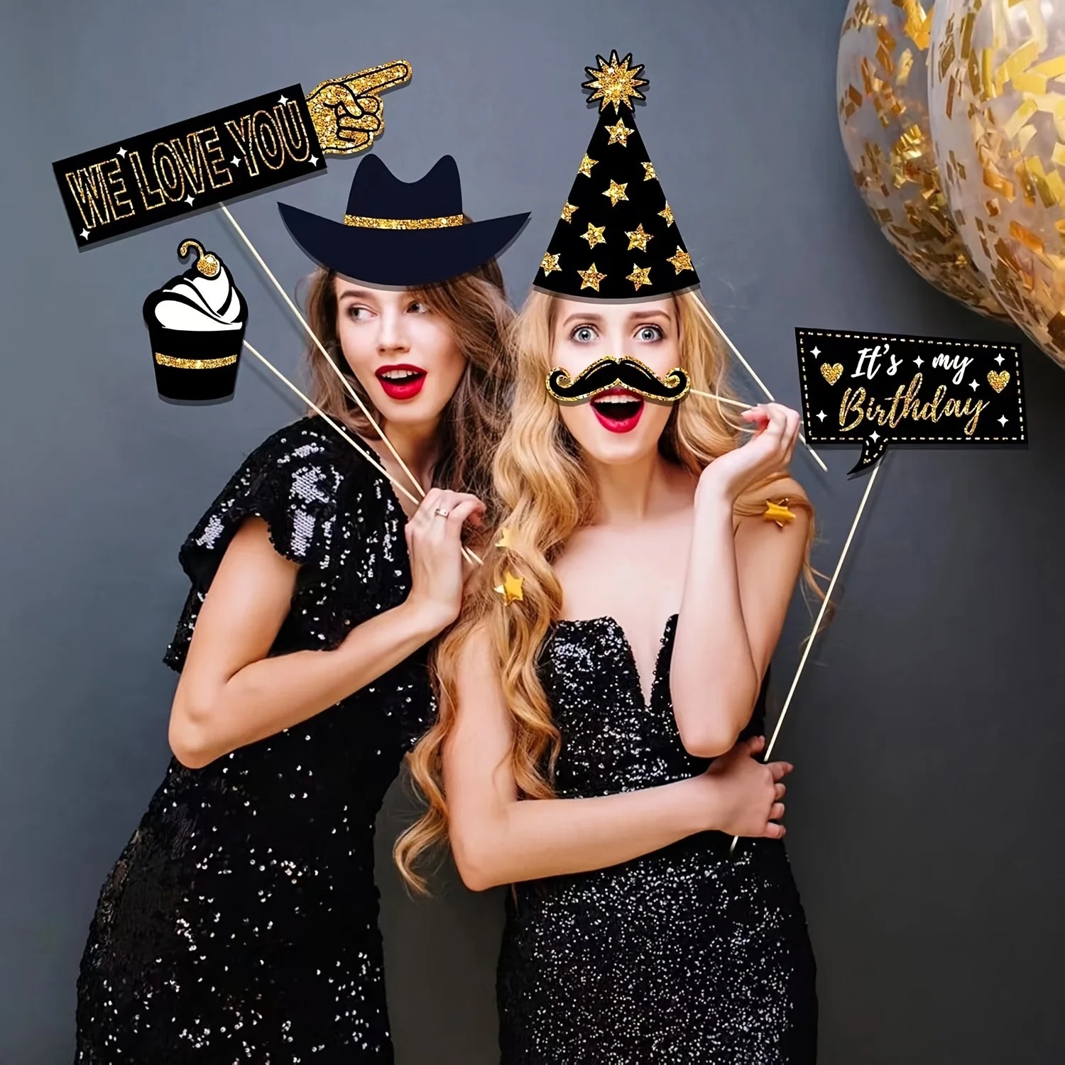 36pcs of Birthday Photo Booth  - Science Of Happiness avaliação e preço