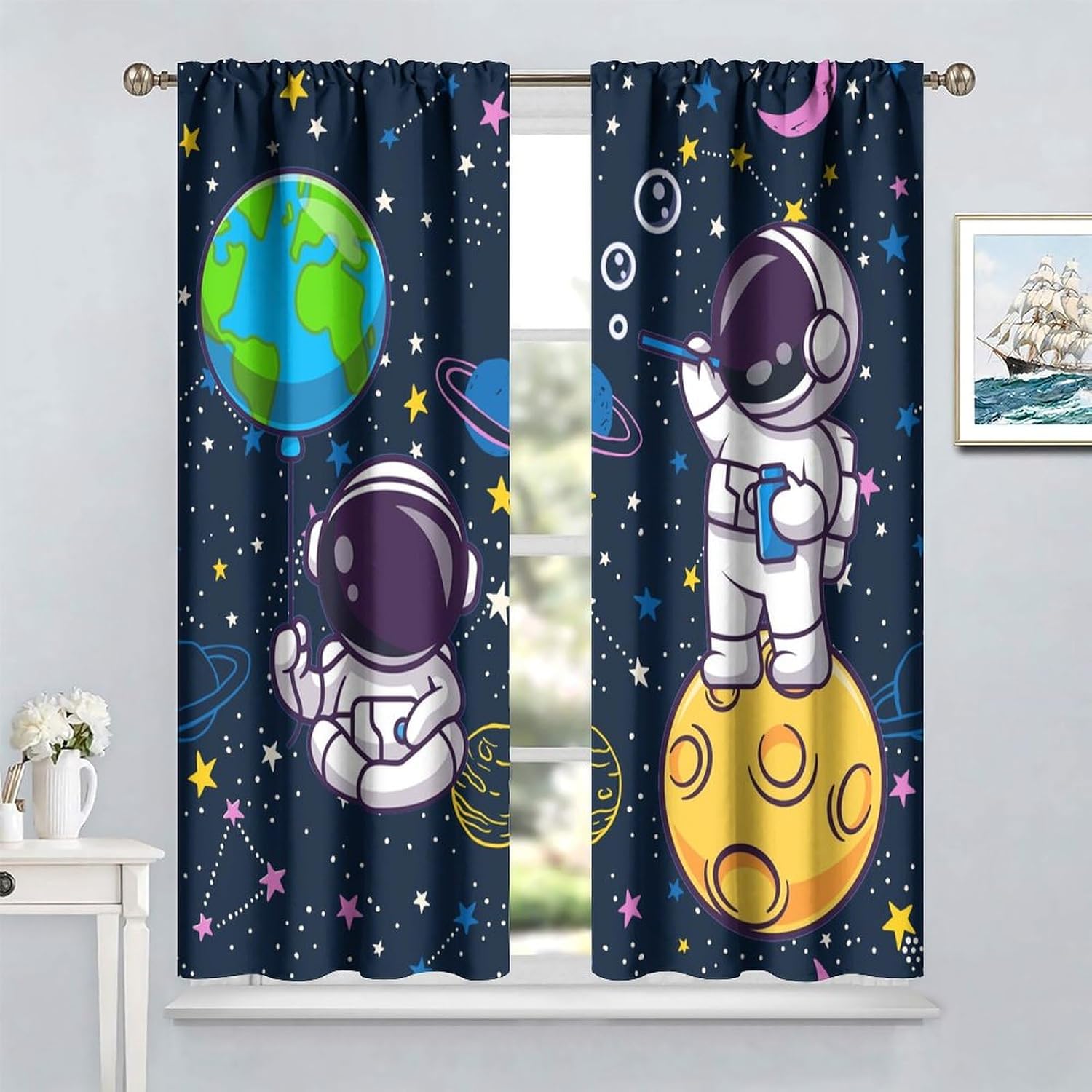 Outer Space Astronaut Galaxy C - Science Nursery avaliação e preço