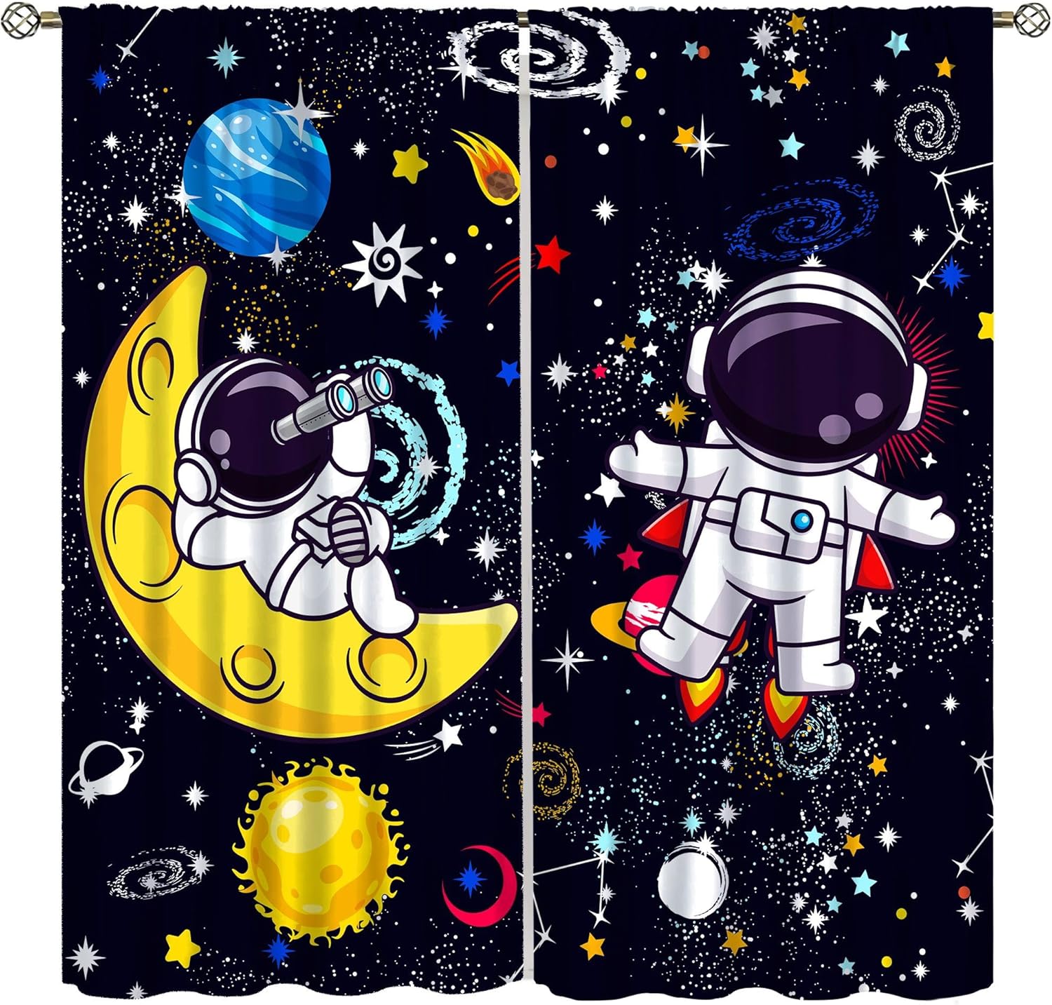 Galaxy Science Curtain Decorat - Science Nursery avaliação e preço