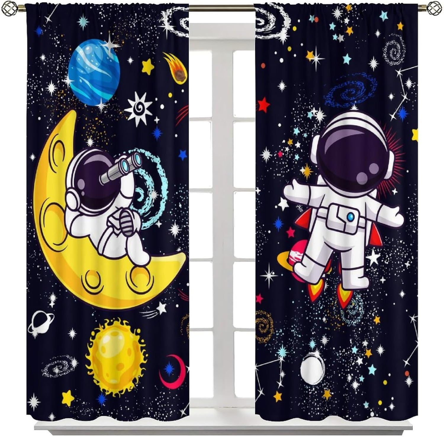 Galaxy Science Curtain Decorat - Science Nursery avaliação e preço