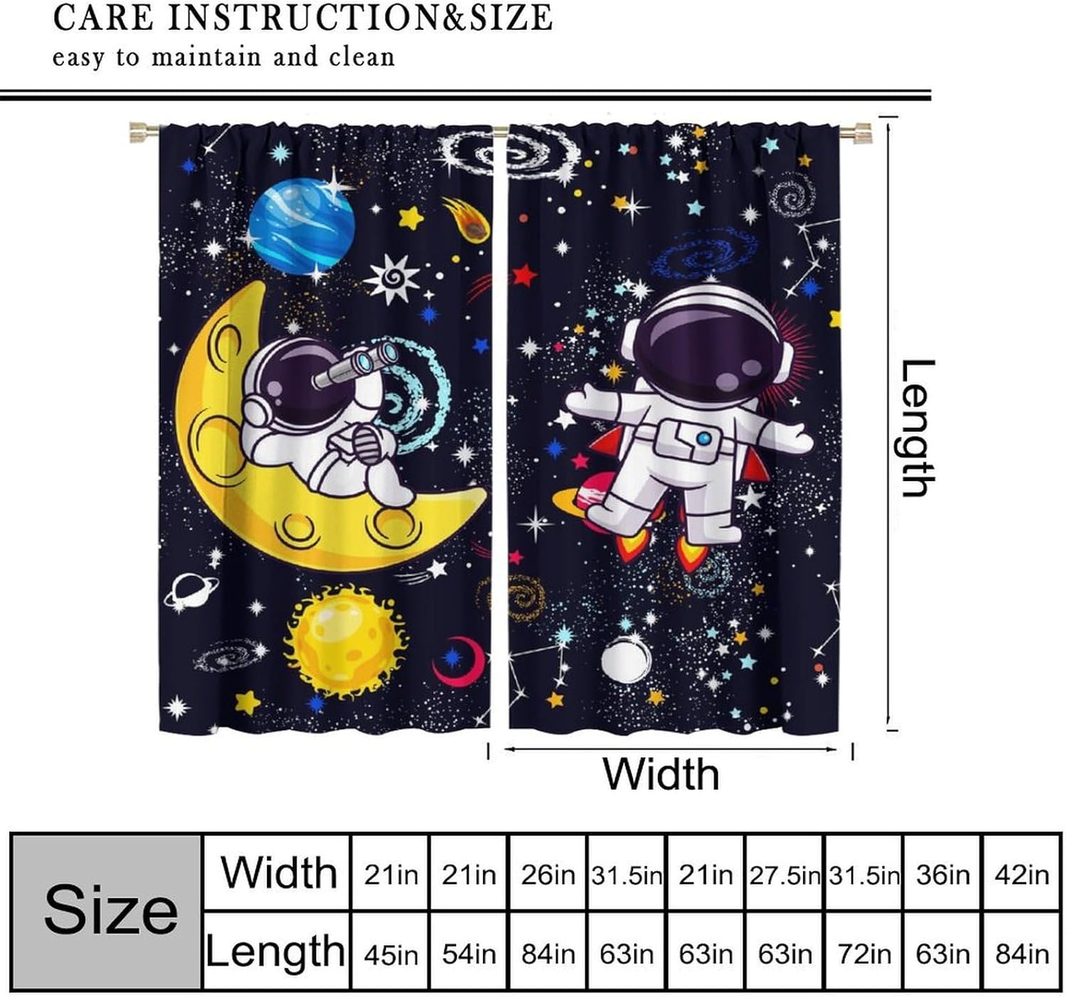 Galaxy Science Curtain Decorat - Science Nursery avaliação e preço