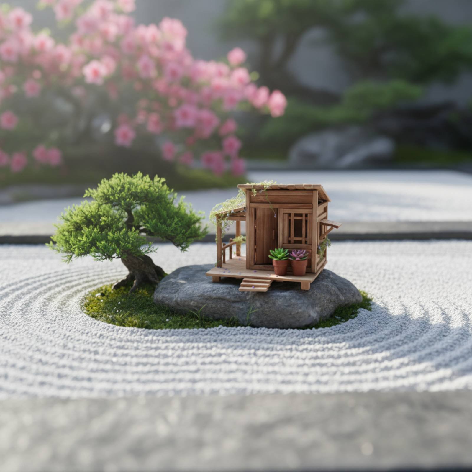 DIY Bamboo House Kit Relaxing  - Science Hobby Kit avaliação e preço