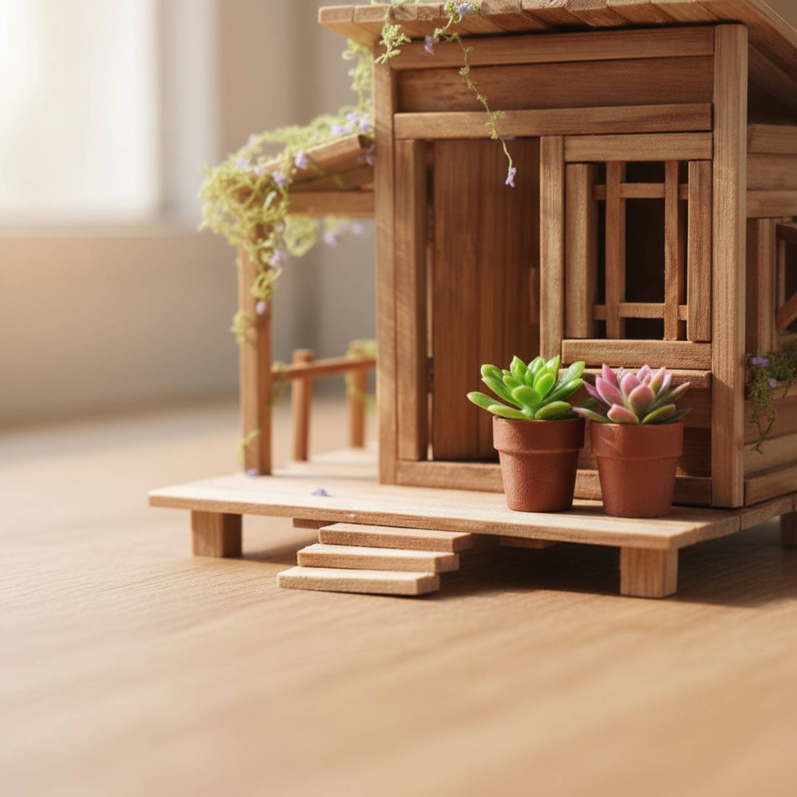 DIY Bamboo House Kit Relaxing  - Science Hobby Kit avaliação e preço