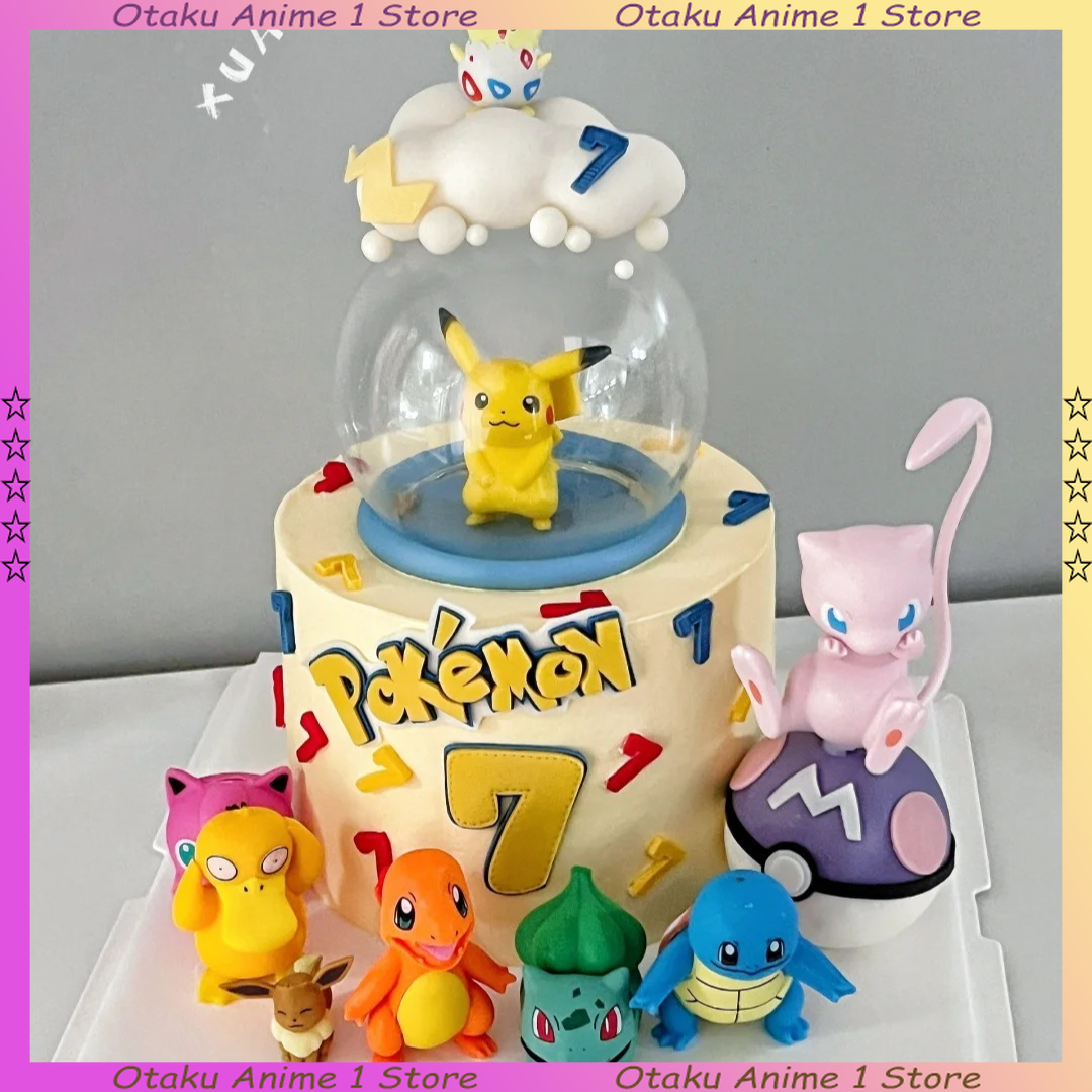 13PCS/SET Pikachu Cake Topper  - Science Of Happiness avaliação e preço