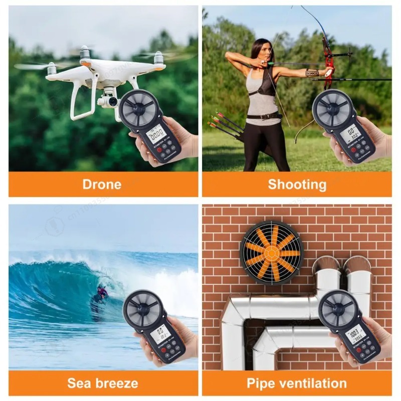 BT-100 Digital Anemometer Hand - Anemometer Wind Speed avaliação e preço